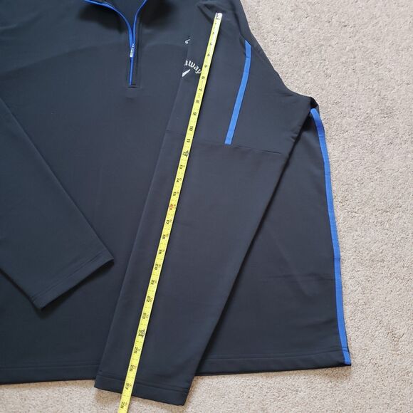 Callaway Mickey Golf Weather Series Size XXL Mens Black 1/4 Zip Long Sleeve - Picture 7 of 8